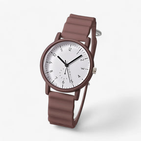 Watches : Jelly Watch – Stijlvol golfhorloge met siliconen band in Bruin van Pantino