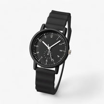 Watches : Jelly Watch – Stijlvol golfhorloge met siliconen band in Zwart van Pantino