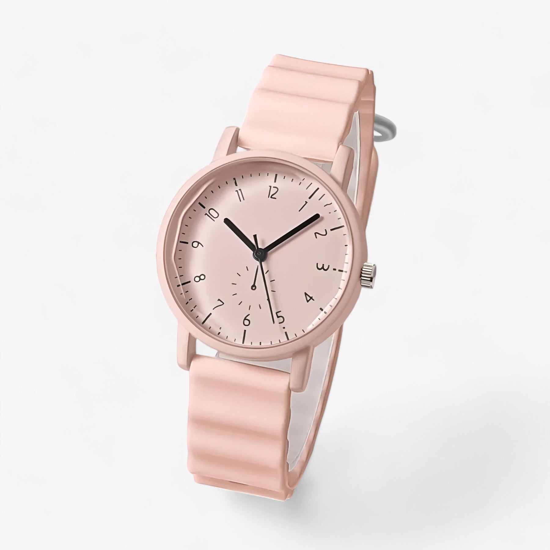 Watches : Jelly Watch – Stijlvol golfhorloge met siliconen band in Roze van Pantino