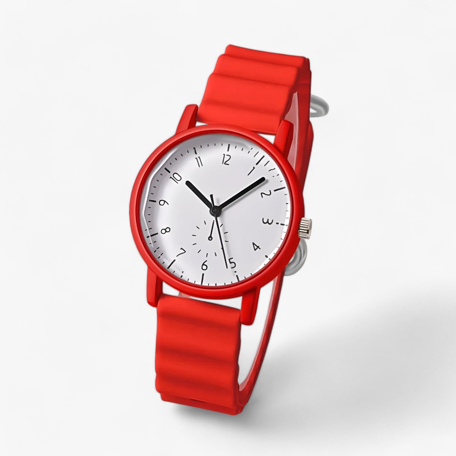 Watches : Jelly Watch – Stijlvol golfhorloge met siliconen band in Rood van Pantino