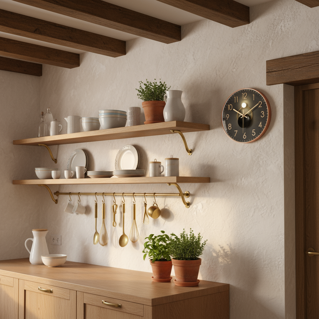 Stille Wandklok met Minimalistisch Design Kwarts
