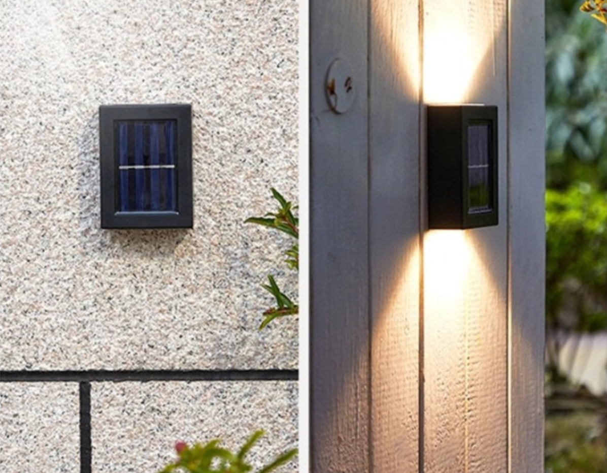 Draadloze LED Solar Wandlampen Deluxe - Efficiënte verlichting voor jouw buitenmuren - - Home & Garden - Pantino