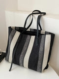 Borsa a tracolla donna a righe coreane - Trendy righe verticali - Sintetico