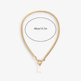 Isabella | Parel Elegantie Hanger - €25 : Isabella | Parel Elegantie Hanger in Goud van Pantinoshop