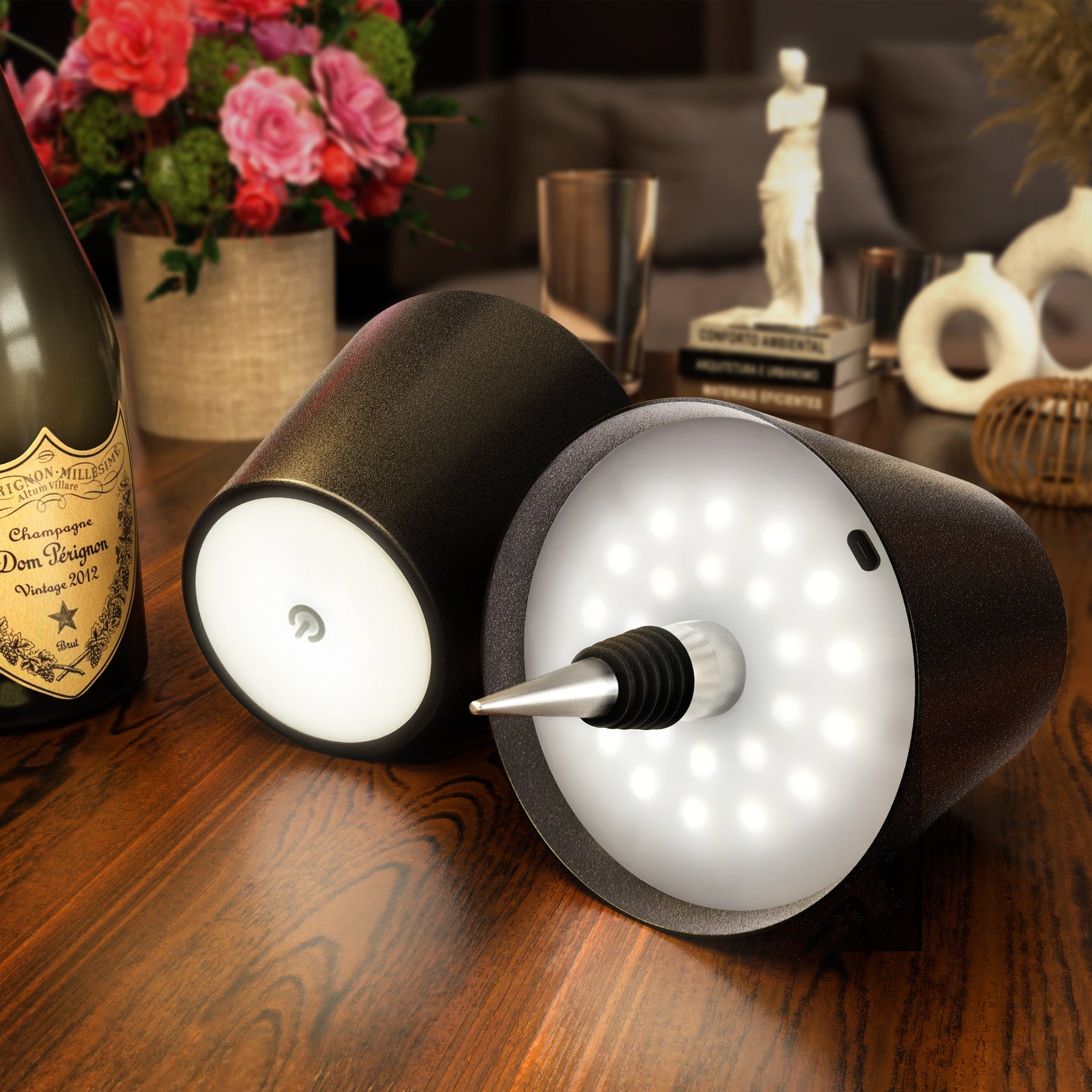 ARIA - Lampe à bouteille sans fil - Éclairage portable et élégant - - ARIA - Lampe à bouteille sans fil - Éclairage portable et élégant - 25 € - Pantinoshop