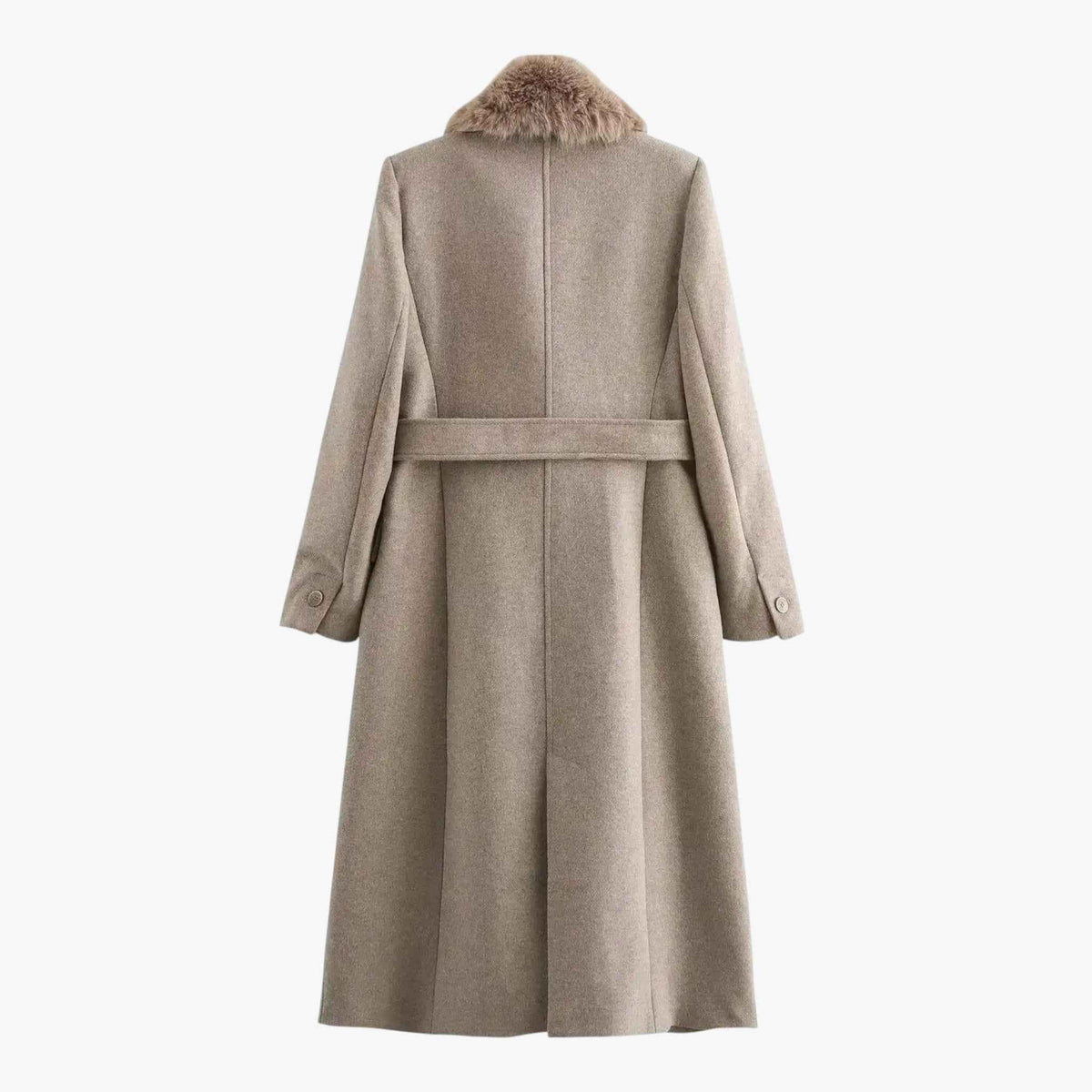 Damesjassen & -jacks : Mary | Lange Dames Jas Winter met Bontkraag in van Pantino