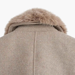 Mary | Lange Dames Jas Winter met Bontkraag