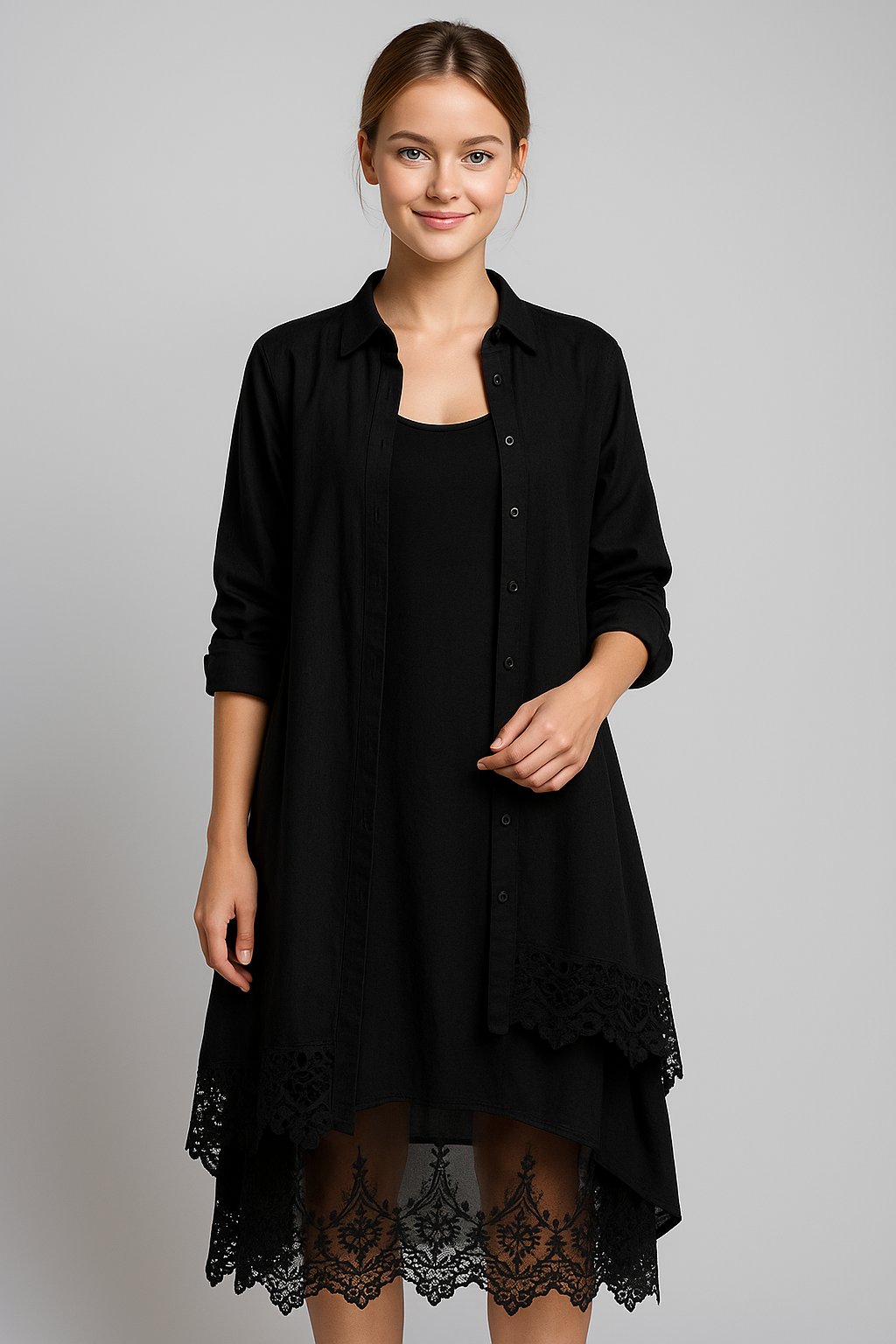 (Pinterest) Midi-jurken : Aurora | Lange Jurk Dames met Camisa voor Zomer in van Pantino