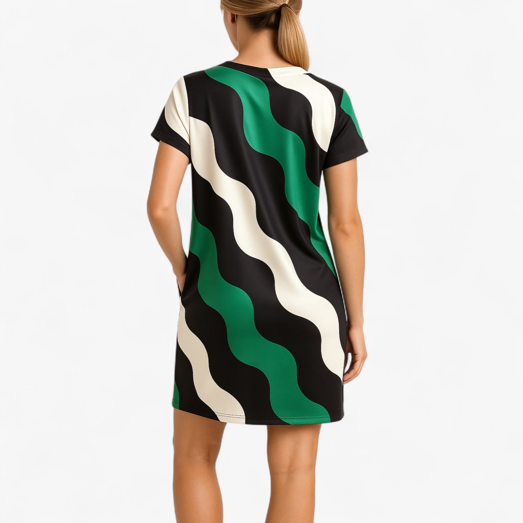 Women's Dress : Lacey | Lange Jurk Dames met V-Hals voor Feestelijke Kleding in van Pantino