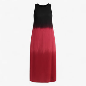 Women's Dress : Mirriam | Lange Mouwloze A-Lijn Jurk Dames Zomer in Rood van Pantino