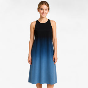 Women's Dress : Mirriam | Lange Mouwloze A-Lijn Jurk Dames Zomer in van Pantino