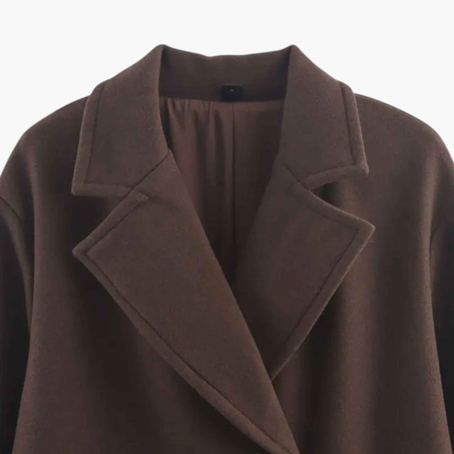 Damesjassen & -jacks : Angela | Lange Winterjas Dames Elegante Wollen Jas in van Pantino