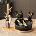GrittyGuard - Estatua de bulldog - Verde