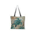 Linnen Strandtas met Zeeprint