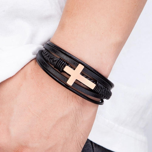 Believer Faith Steel Kruis Armband Charm Bracelets Pantino   