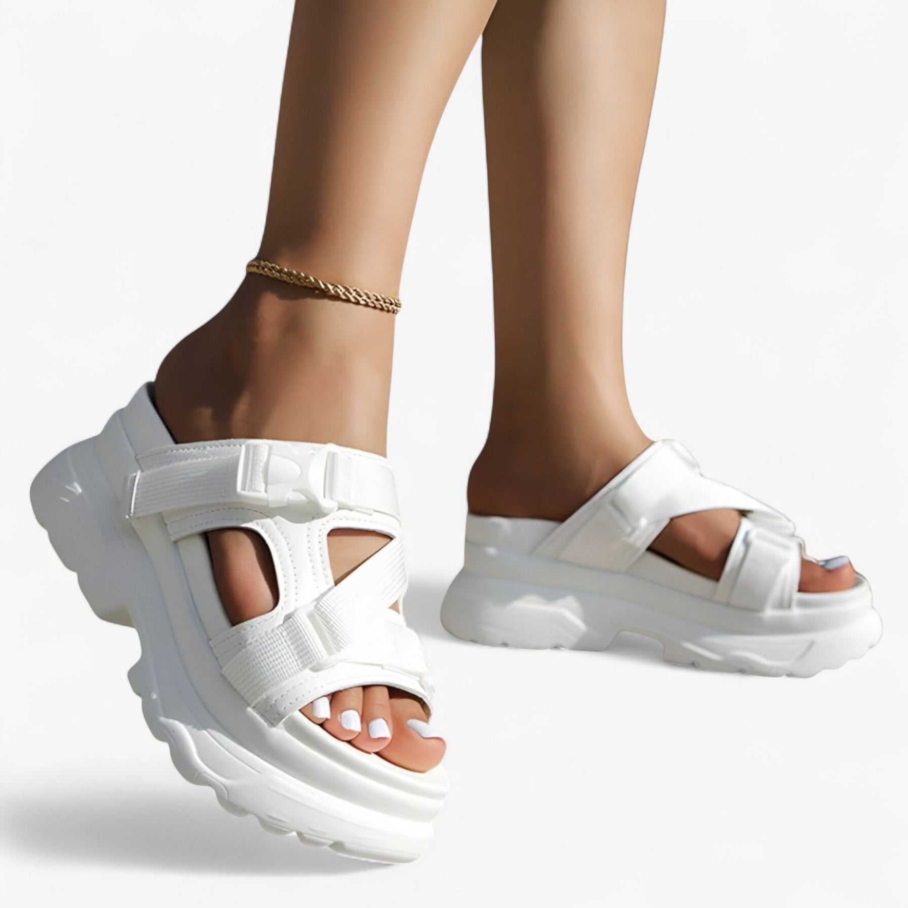 Sandals : Maica | Sandalen met dikke zolen – Comfortabel en duurzaam in van Pantino