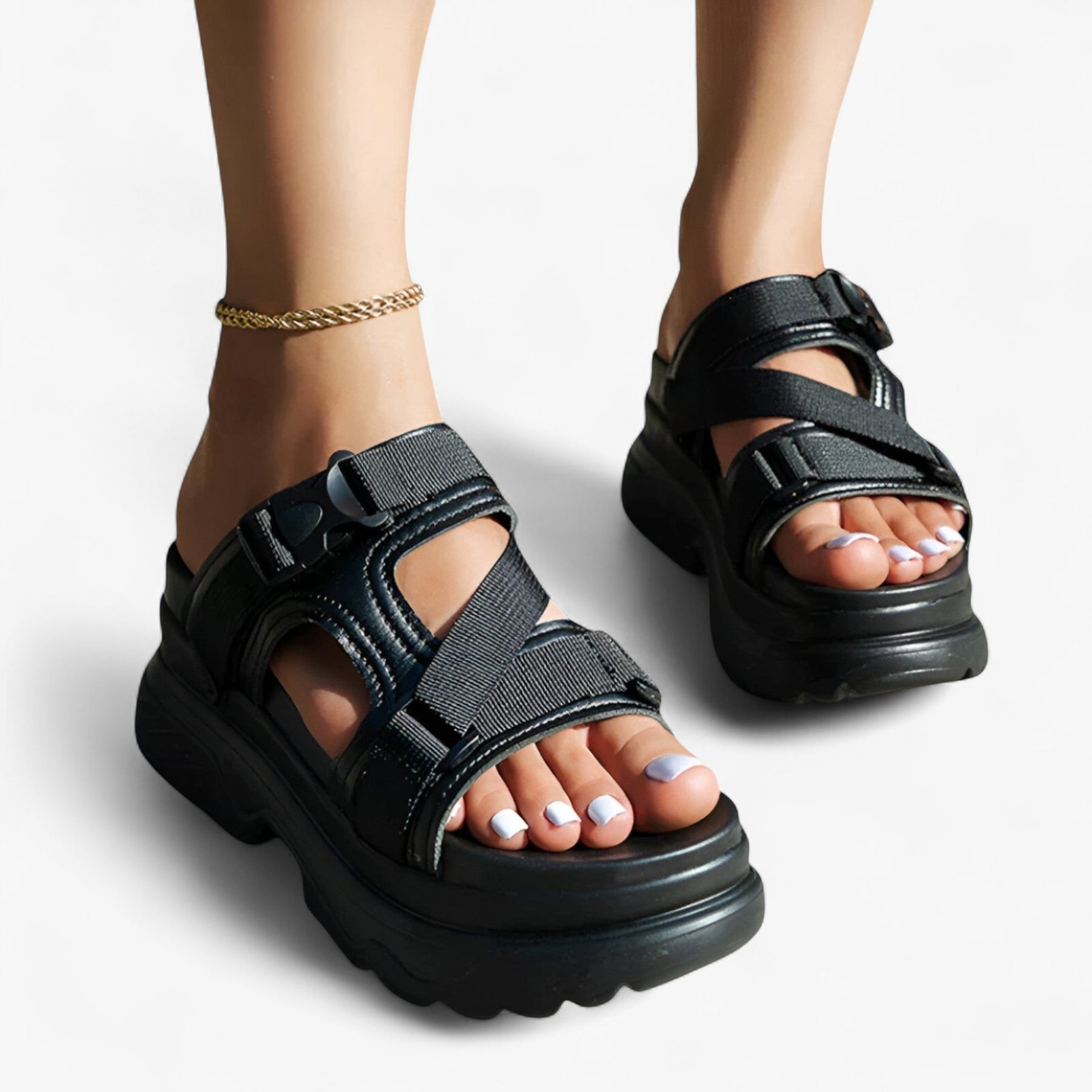 Sandals : Maica | Sandalen met dikke zolen – Comfortabel en duurzaam in van Pantino
