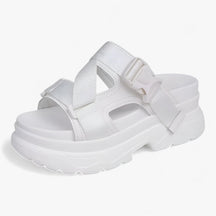 Sandals : Maica | Sandalen met dikke zolen – Comfortabel en duurzaam in Wit van Pantino