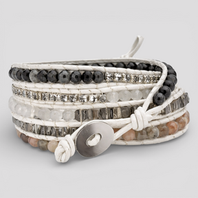 accessories : Magische Labradoriet & Druzy Kristal Gevlochten Armband in van Pantino