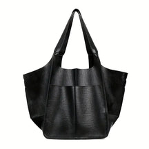 bags : Marianne Schoudertas | Groot zacht PU leer Tote Bag in Zwart van Pantino
