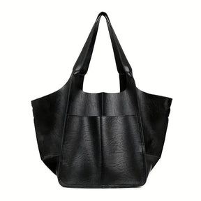 bags : Marianne Schoudertas | Groot zacht PU leer Tote Bag in Zwart van Pantino