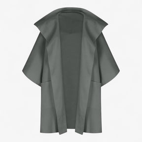 Clothes : Mikte | Elegante midi-jas voor dames van katoen in Donkergroen van Pantino