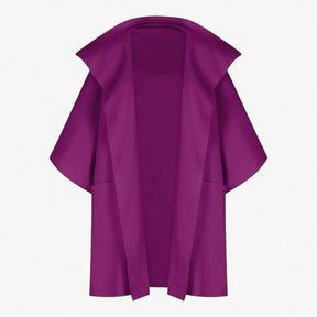 Clothes : Mikte | Elegante midi-jas voor dames van katoen in Paars van Pantino