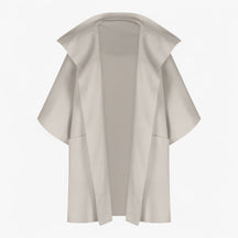 Clothes : Mikte | Elegante midi-jas voor dames van katoen in Abrikoos van Pantino