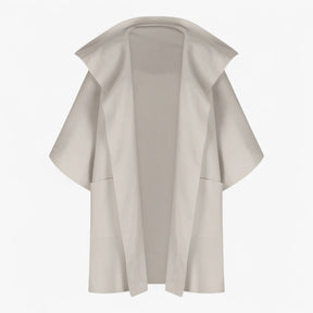Clothes : Mikte | Elegante midi-jas voor dames van katoen in Abrikoos van Pantino
