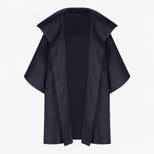 Clothes : Mikte | Elegante midi-jas voor dames van katoen in Zwart van Pantino