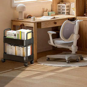 Giantex Mobiele opbergkast met 6 universele wielen, boekenkast met wielen met 6 vakken en ruim Giantex Mobiele opbergkast met 6 universele wielen, boekenkast met wielen met 6 vakken en ruim