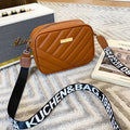 Crossbody taske damer brun - Førsteklasses læderkvalitet - PU-læder