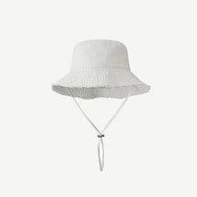 Bucket Hat : Bucket Hat Katoen - Oranje in Wit 54-58cm van Pantino