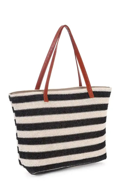 Shoulder bags : Veala | Strandtas met grote capaciteit in Zwart van Pantino