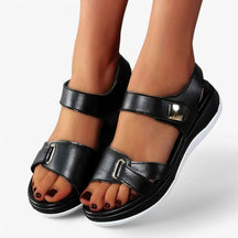 Dames Comfortabele Orthopedische Leren Sandalen met Voetboogondersteuning