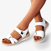 Dames Comfortabele Orthopedische Leren Sandalen met Voetboogondersteuning