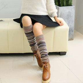 : Nordic beenwarmers | beenwarmers van wol met Nordic print in van Pantino