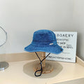 Kapelusz jasnoniebieski - denimowy kapelusz bucket