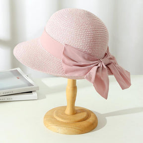 Veala | Casual Ademende Boeg Zonnehoed - Roze - hats - Pantino