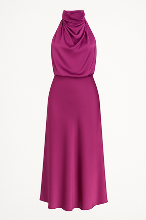 Dress : Olivia – Elegante damesjurk – Lichtgewicht, stijlvol en perfect voor elke gelegenheid in Roze van Pantino