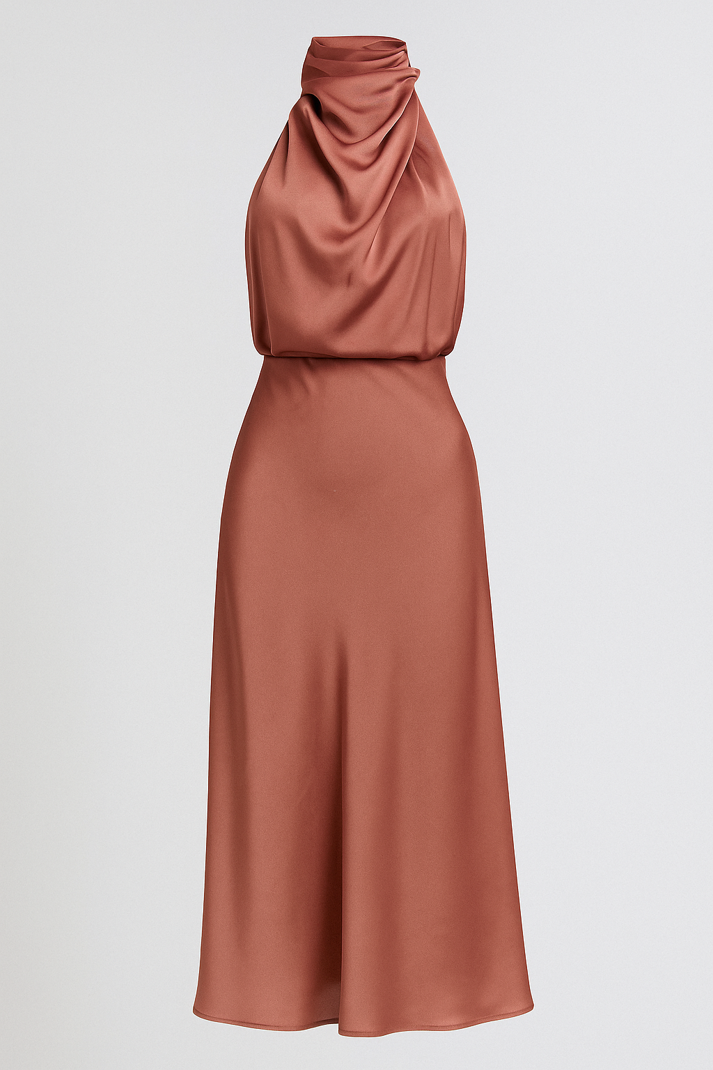 Dress : Olivia – Elegante damesjurk – Lichtgewicht, stijlvol en perfect voor elke gelegenheid in Zalm van Pantino