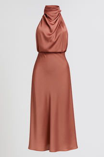 Dress : Olivia – Elegante damesjurk – Lichtgewicht, stijlvol en perfect voor elke gelegenheid in Zalm van Pantino