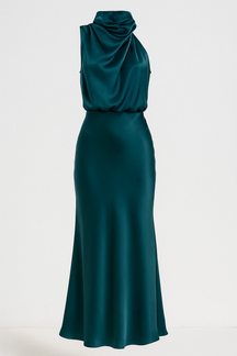Dress : Olivia – Elegante damesjurk – Lichtgewicht, stijlvol en perfect voor elke gelegenheid in Petrolblauw van Pantino