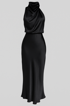 Dress : Olivia – Elegante damesjurk – Lichtgewicht, stijlvol en perfect voor elke gelegenheid in Zwart van Pantino