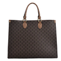 Bolso tote de lujo para mujer marrón - Diseño espacioso y elegante - Lona