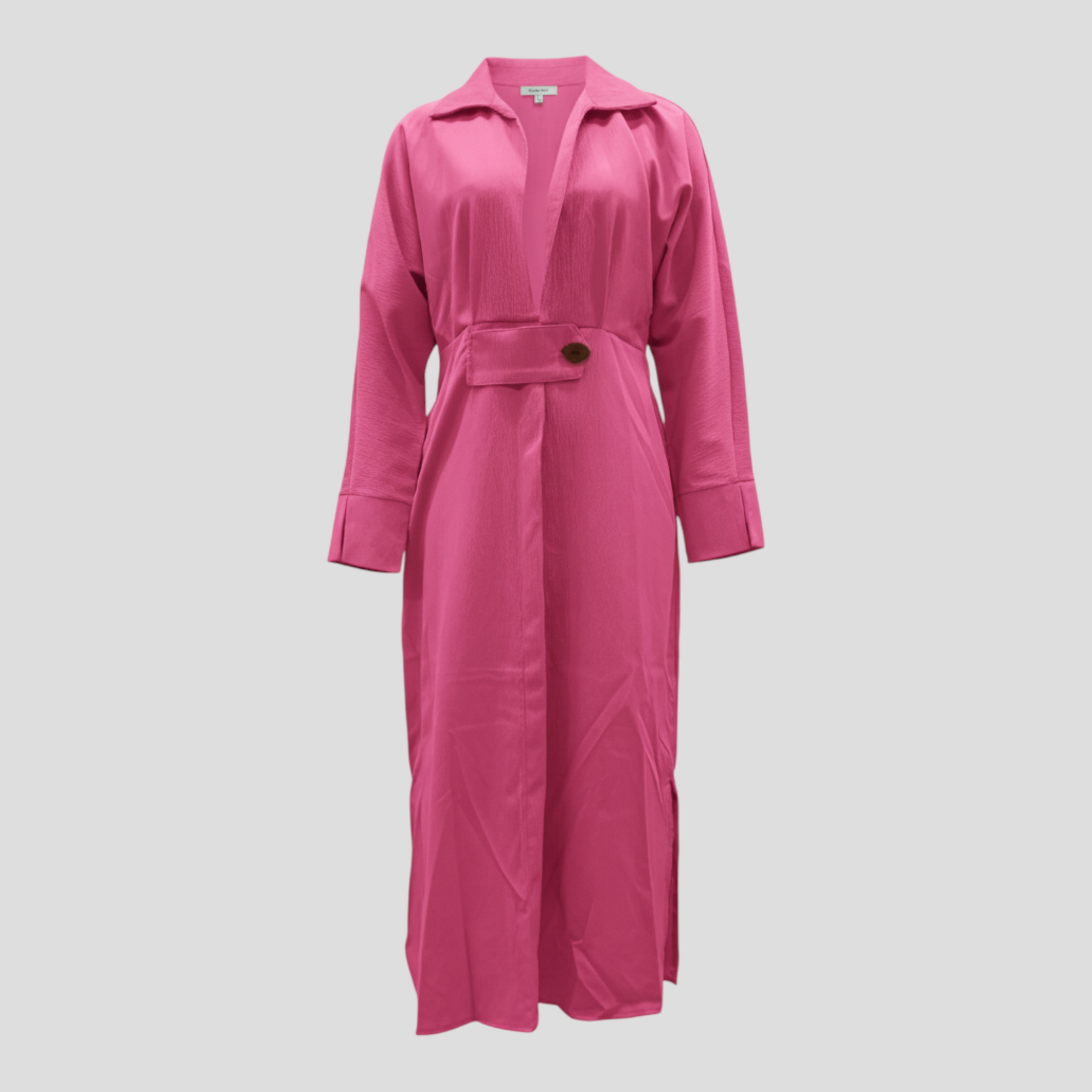Women's Dress : Maggie | Dames Elegante Lange Maxi Jurk voor Zomer in Roze van Pantino
