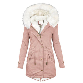 CHARLOTTE | Winterjas - Elegante en Gevoerde voor Dames - Roze - Jassen - Pantinoshop