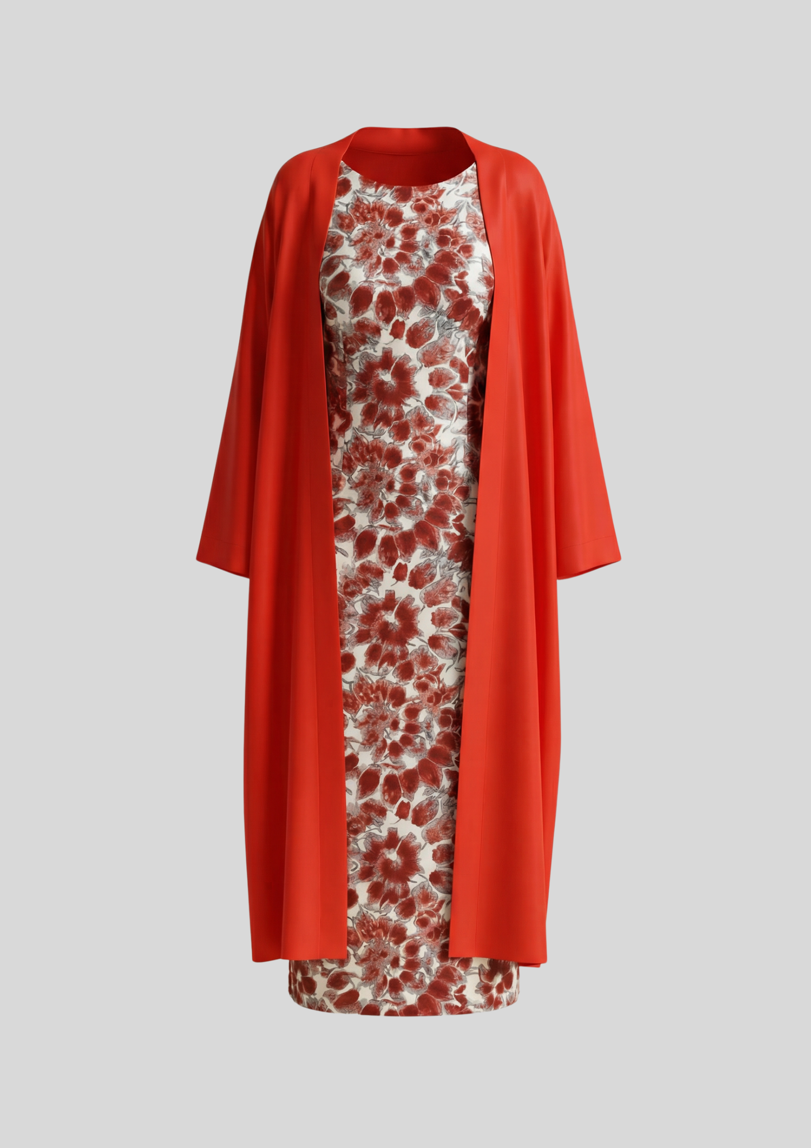 Women's Dress : Laverne | Tweedelige Set Dames in Rood van Pantino