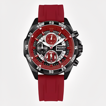Watches : Rene | Tactisch en robuust – Waterdicht sporthorloge voor elke avonturier in Rood van Pantino