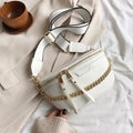 Bolso bandolera blanco - Estiloso con diseño de cadena